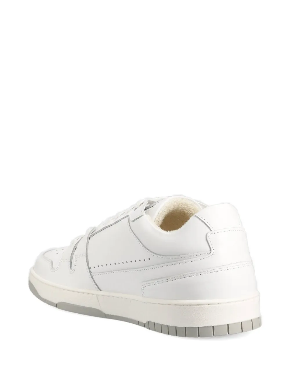 The Mercer Brand Perforated Lace-up Sneakers In White
