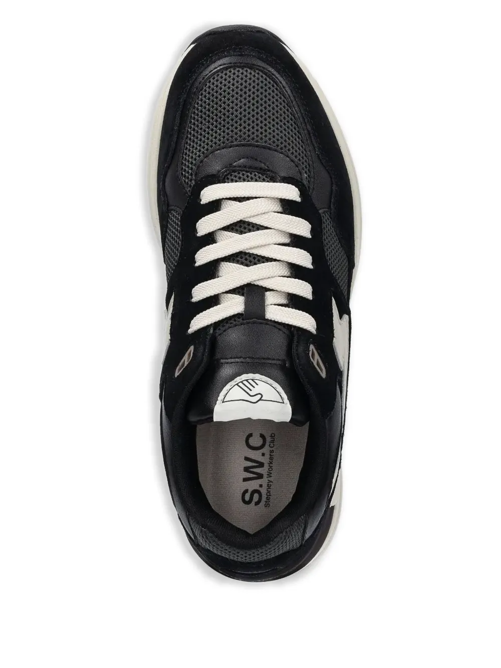 Stepney Workers Club mesh-panelled running shoes Black