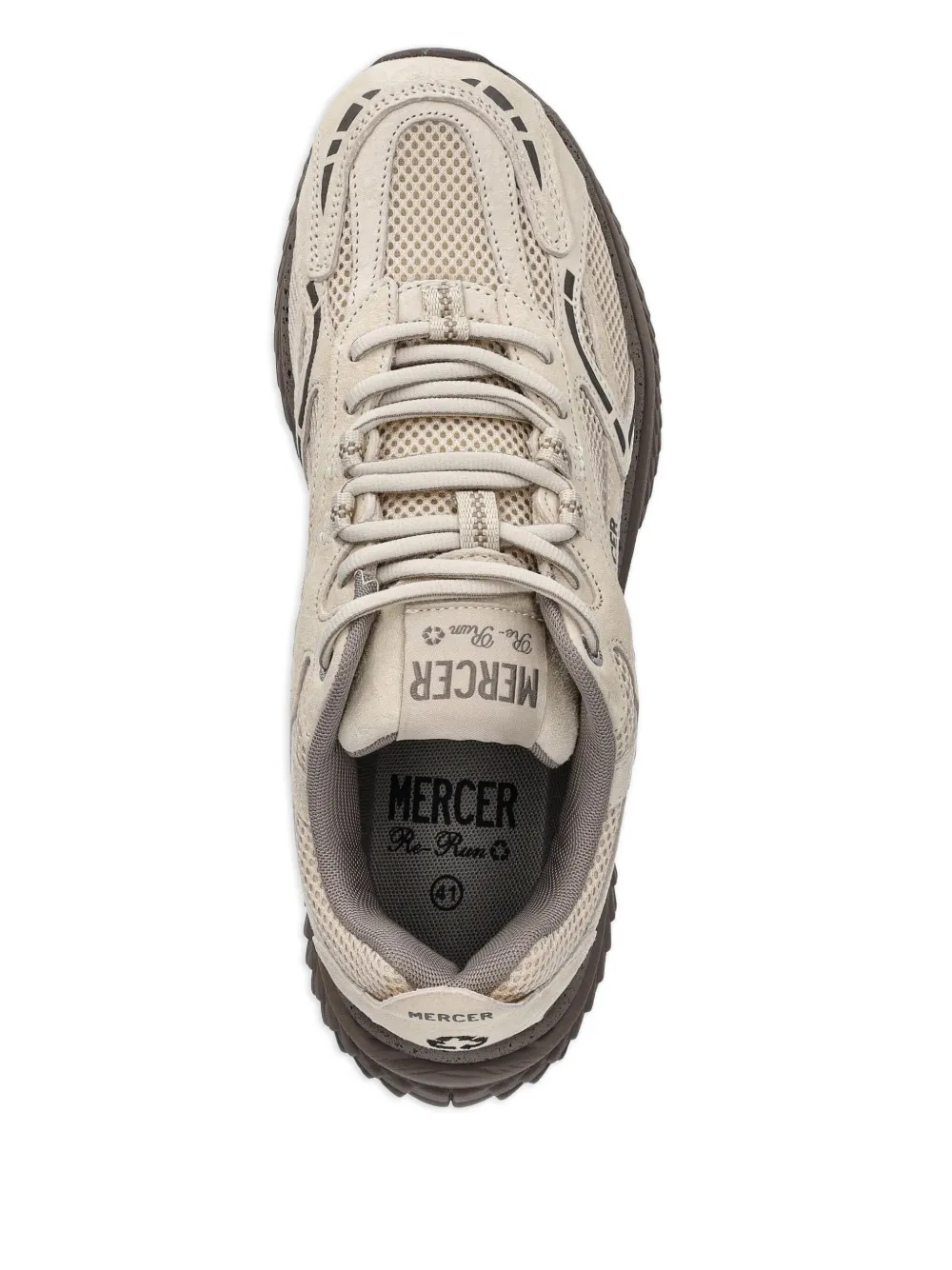 The Mercer Brand panelled-design sneakers Neutrals