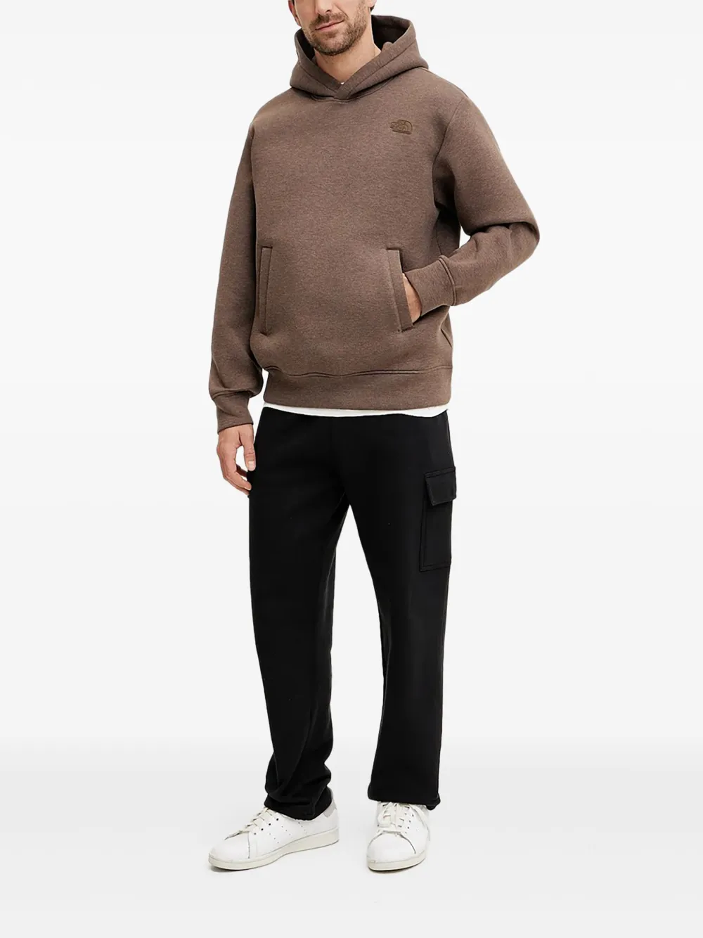The North Face logo-patch hoodie | Brown | Image 1