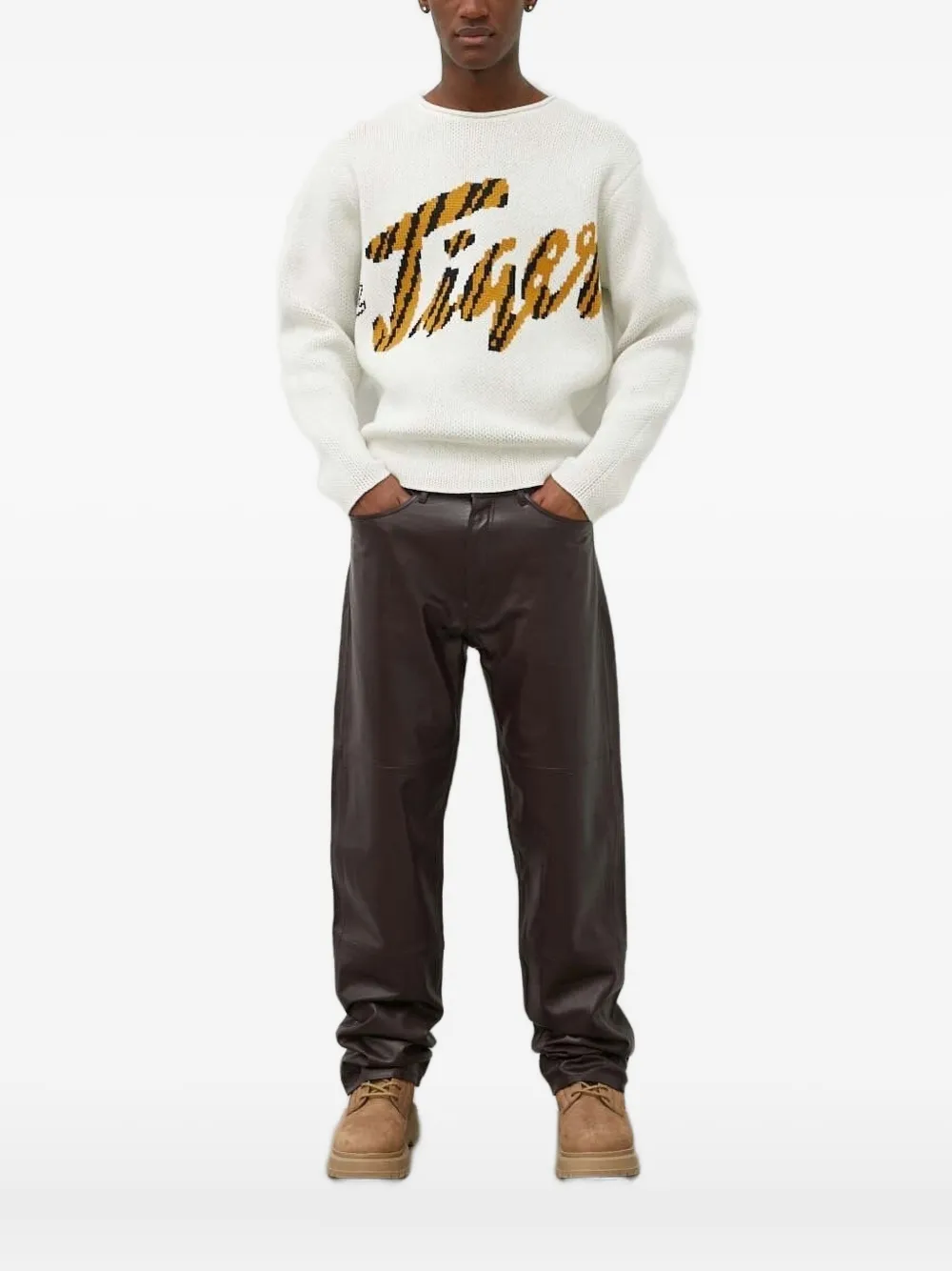 Tiger of Sweden letter-logo sweater | Neutrals | Image 1