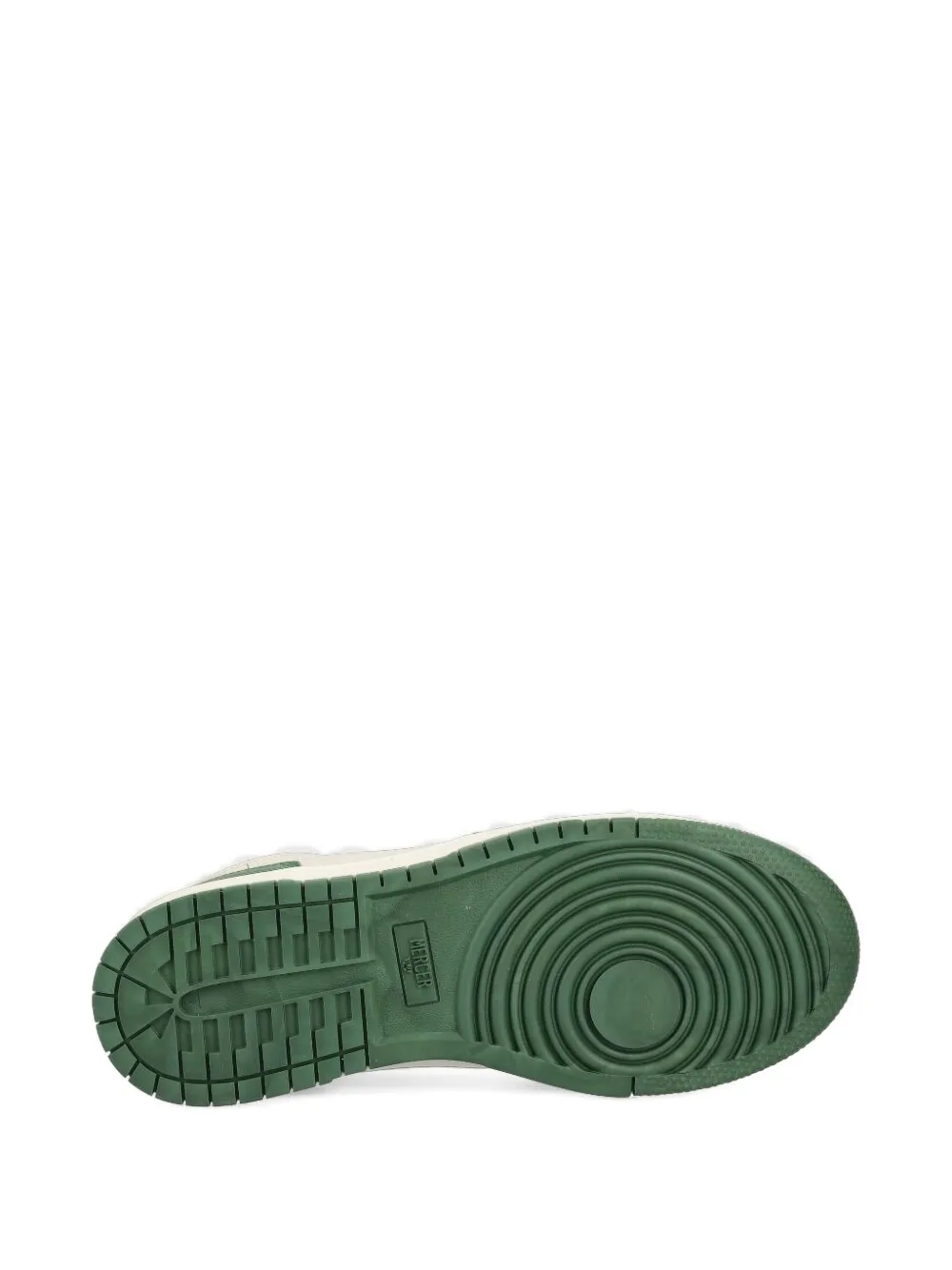 The Mercer Brand Leren sneakers met vlakken Beige