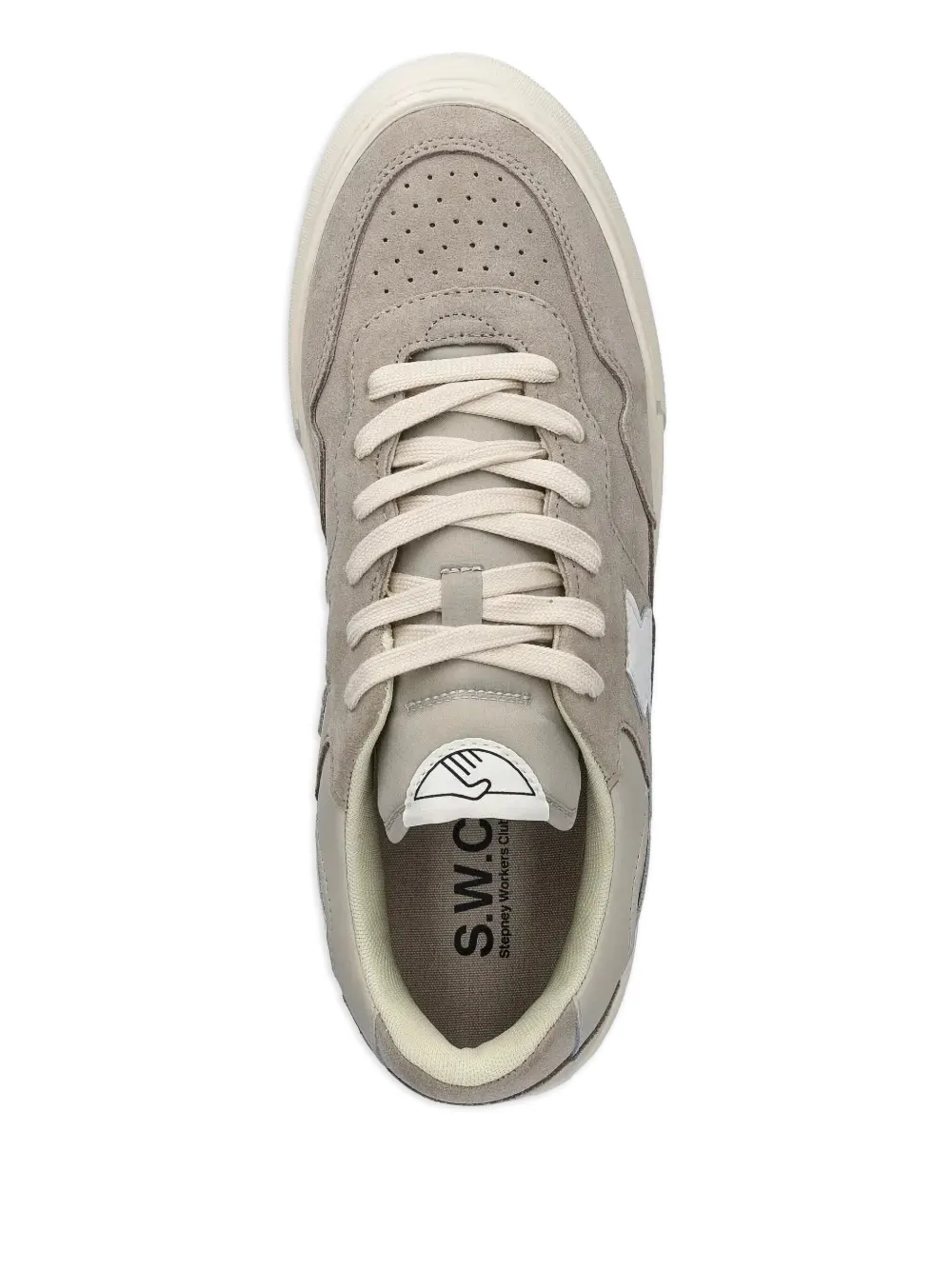 Stepney Workers Club Suède leren sneakers Grijs