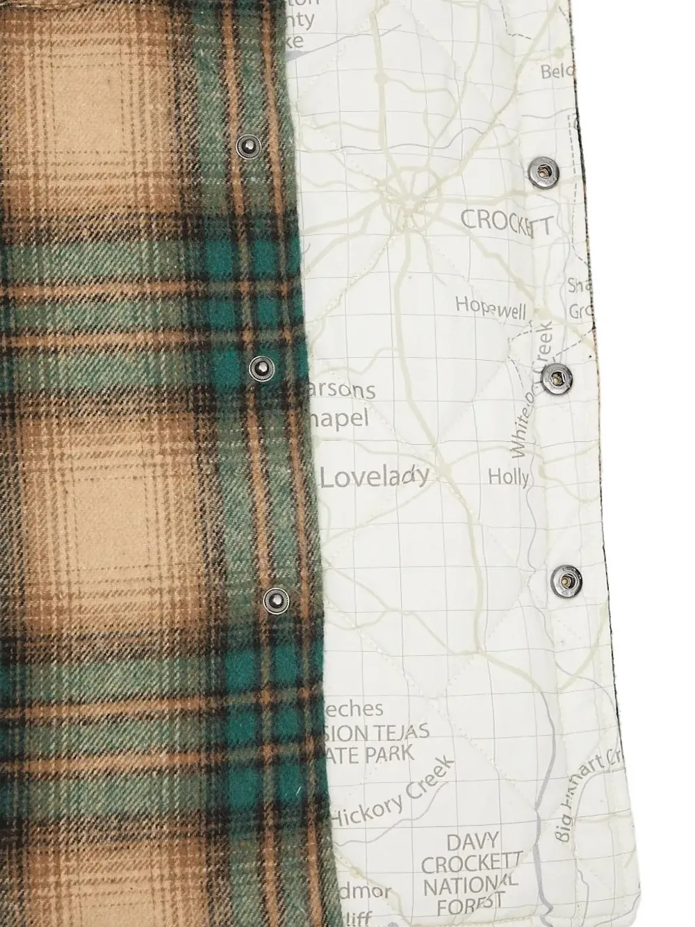 stan ray Geruit shirtjack Groen