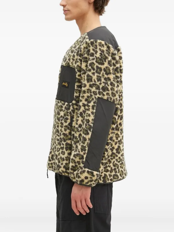 Stan Ray leopard-print Panelled Jacket | Neutrals | FARFETCH