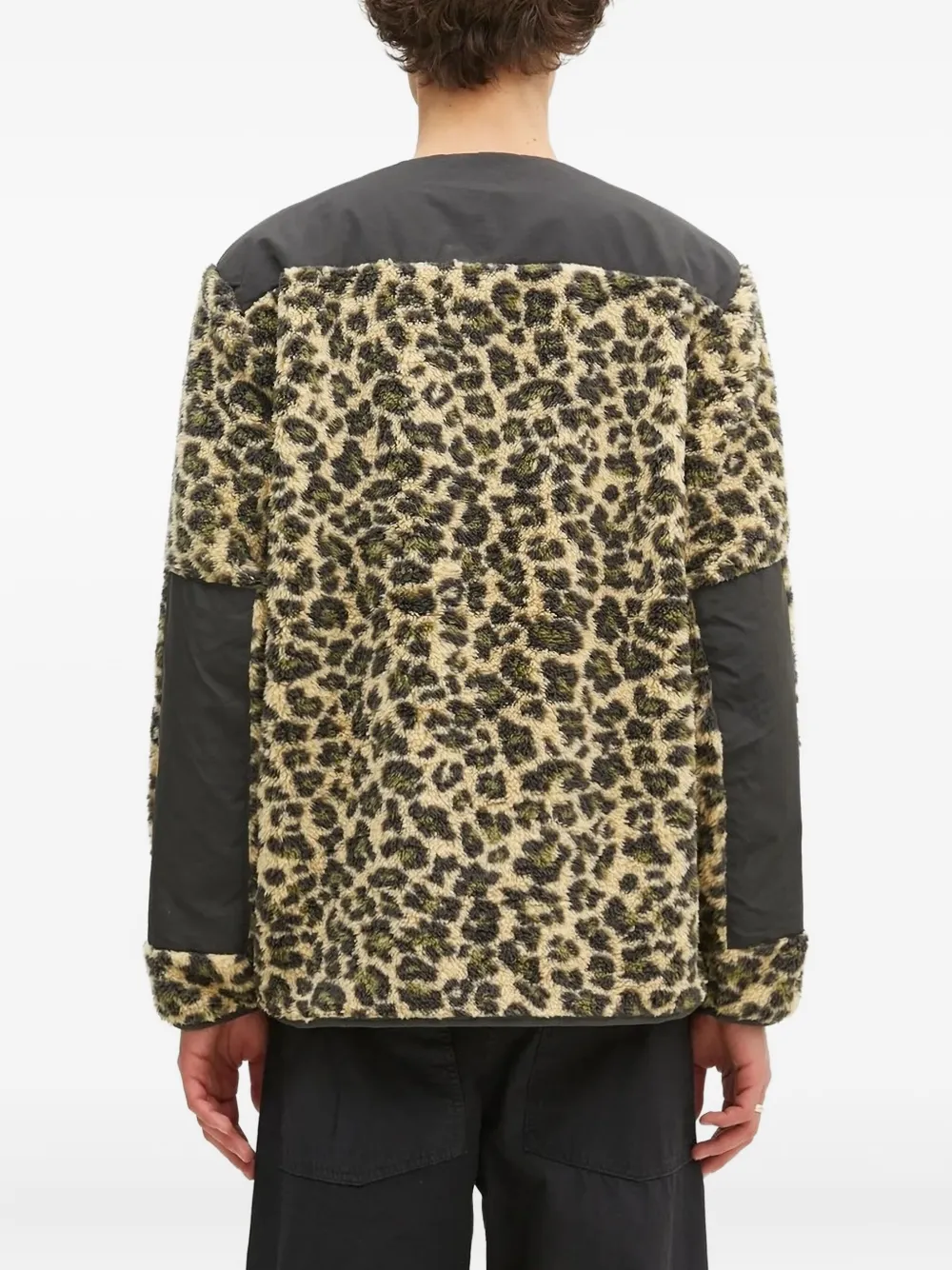Stan Ray Leopard-print Panelled Jacket In Animal Print