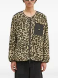 stan ray leopard-print panelled jacket - Neutrals