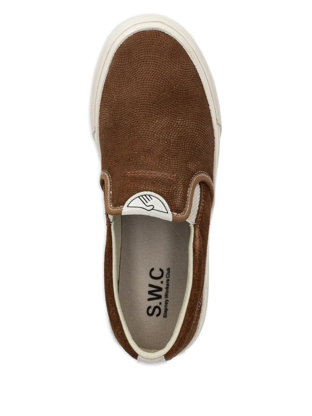 Stepney Workers Club suede slip-on sneakers Brown