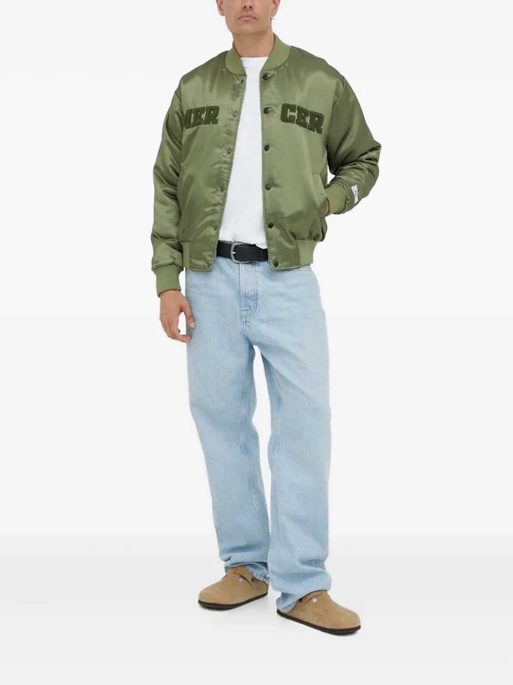 The Mercer Brand satin varsity jacket | Bomber Jackets | Image 2