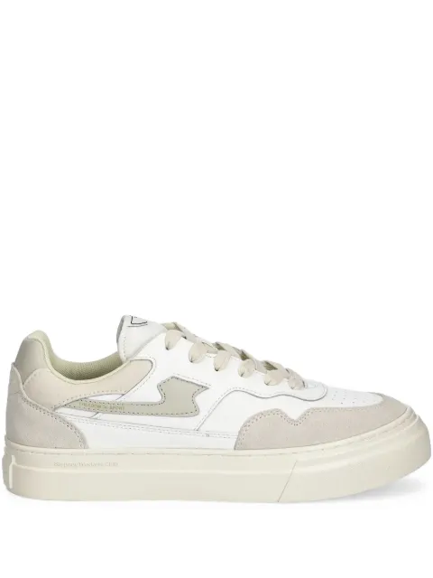 Stepney Workers Club logo-detail leather sneakers