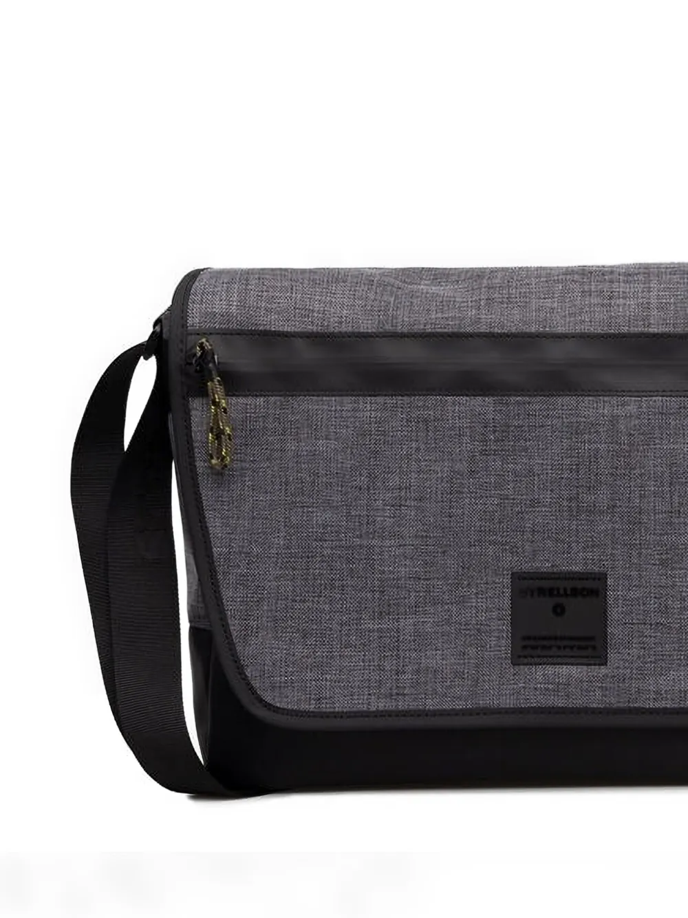 Strellson Laptoptas met textuur en vlakken - Grijs