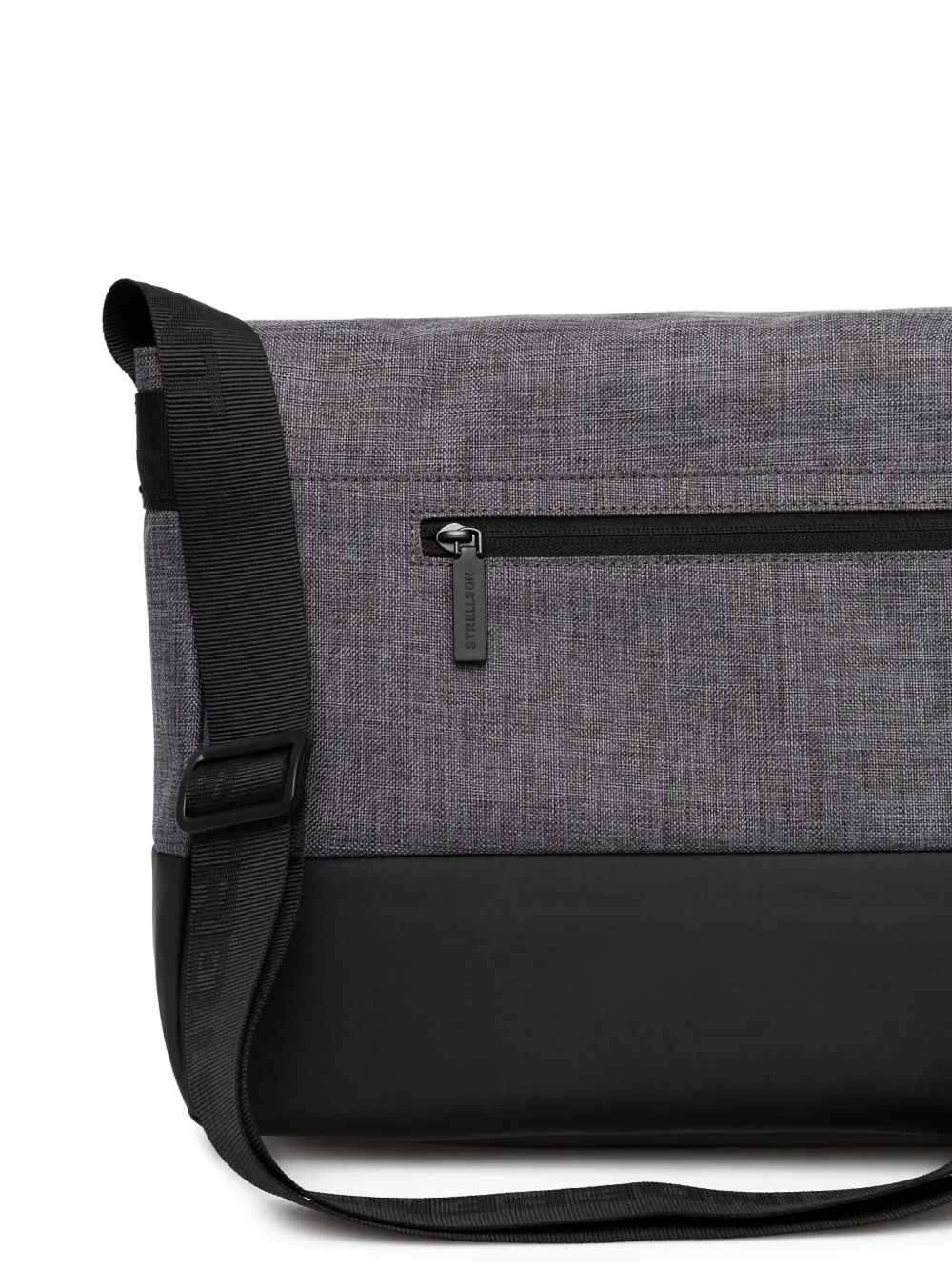strellson Laptoptas met textuur en vlakken Grijs