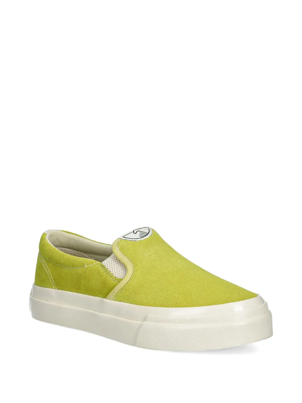 Stepney Workers Club logo-patch slip-on sneakers Green