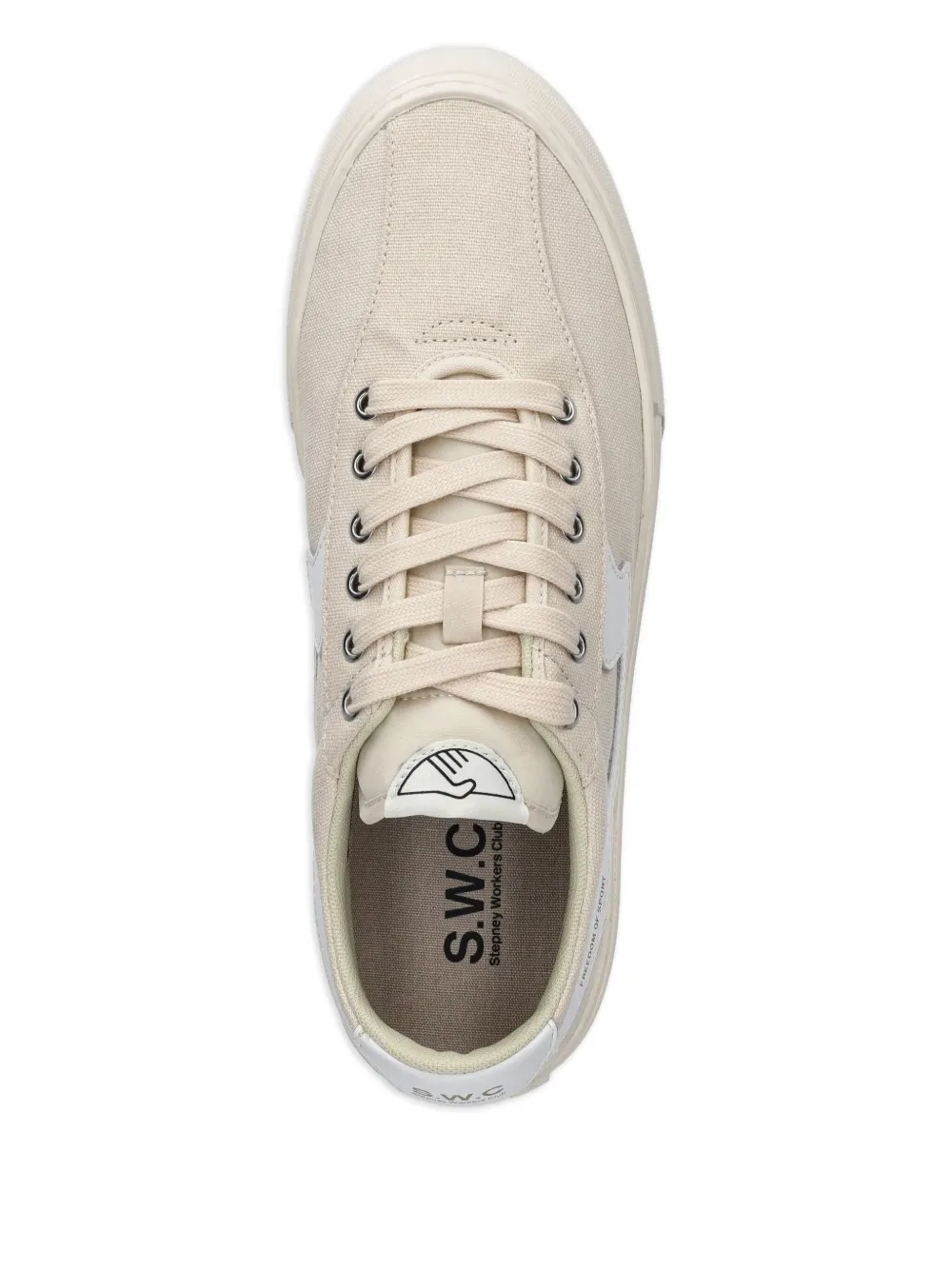 Stepney Workers Club Dellow S-Strike canvas trainers Neutrals