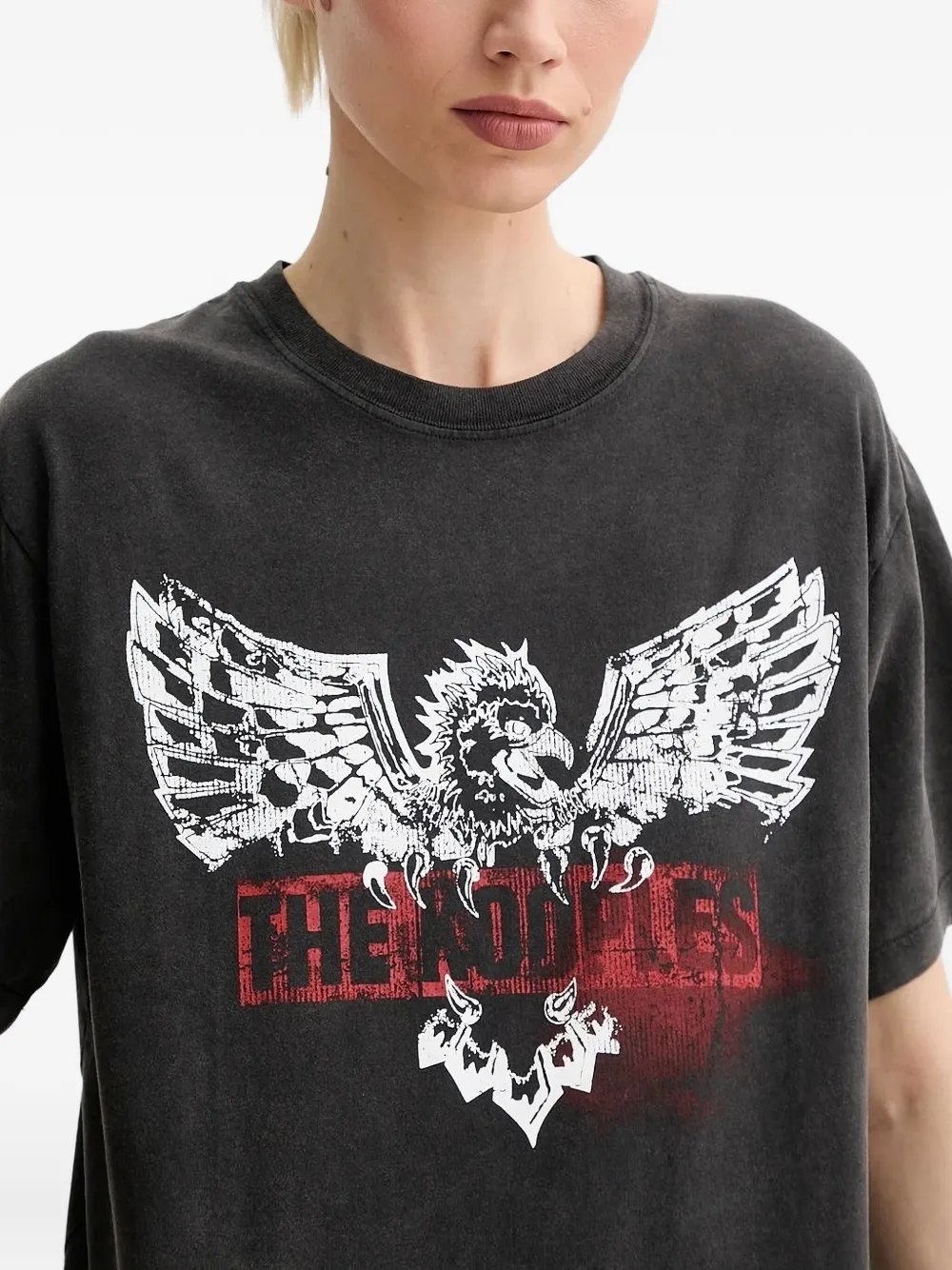 The Kooples Eagle-print T-shirt - Grey 