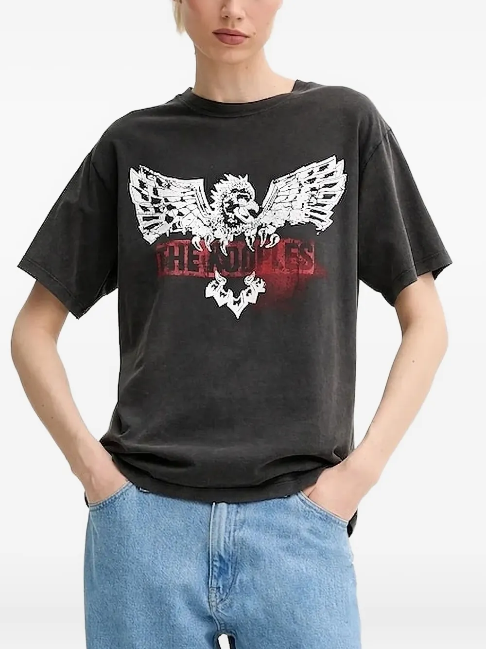 The Kooples eagle-print T-shirt | Grey | Image 1