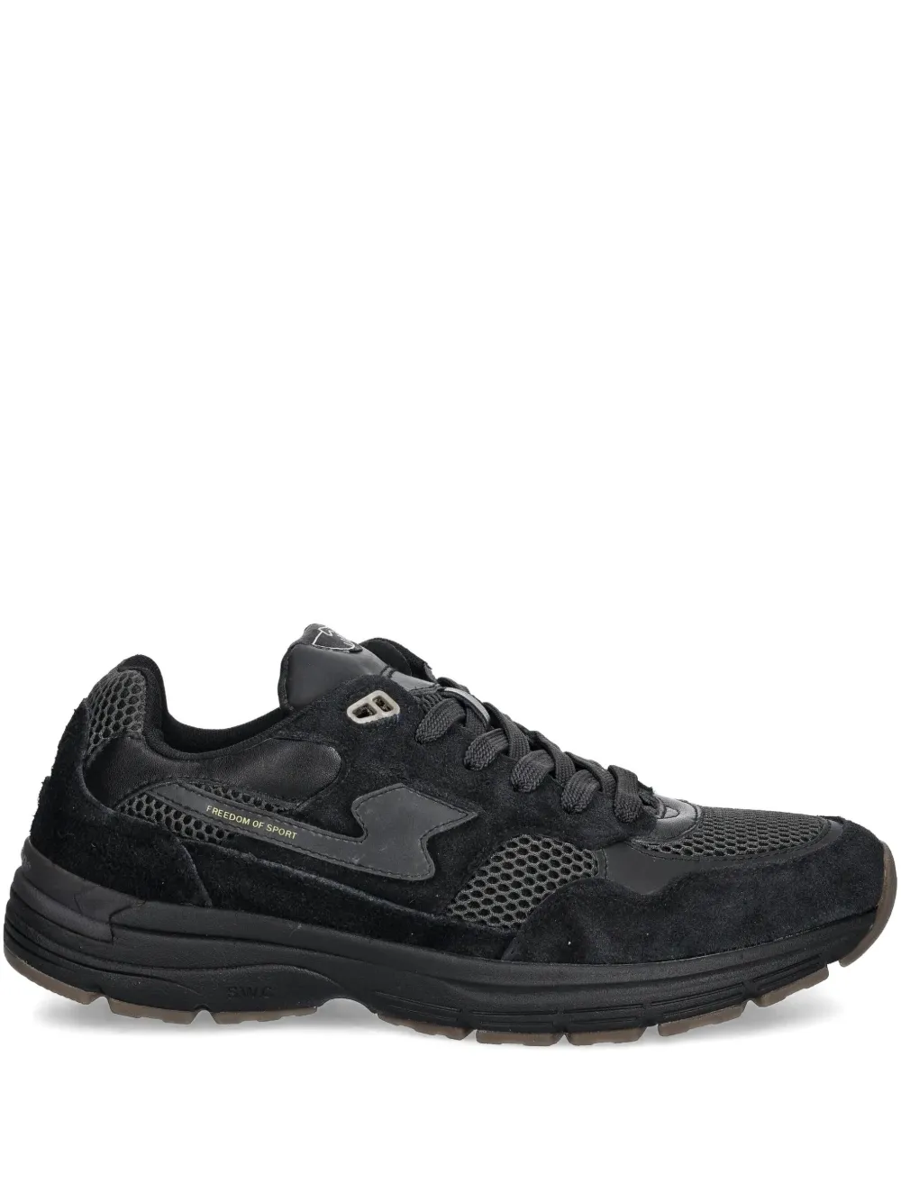Stepney Workers Club baskets Amiel S-Strike en daim | noir | Image 1