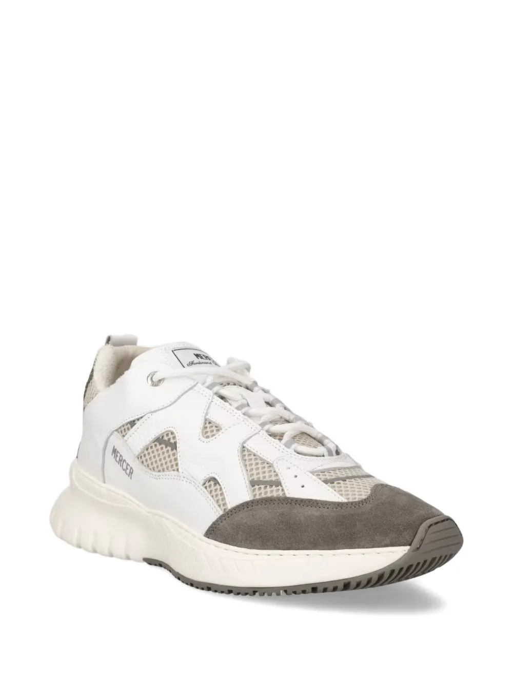 The Mercer Brand Leren sneakers Wit