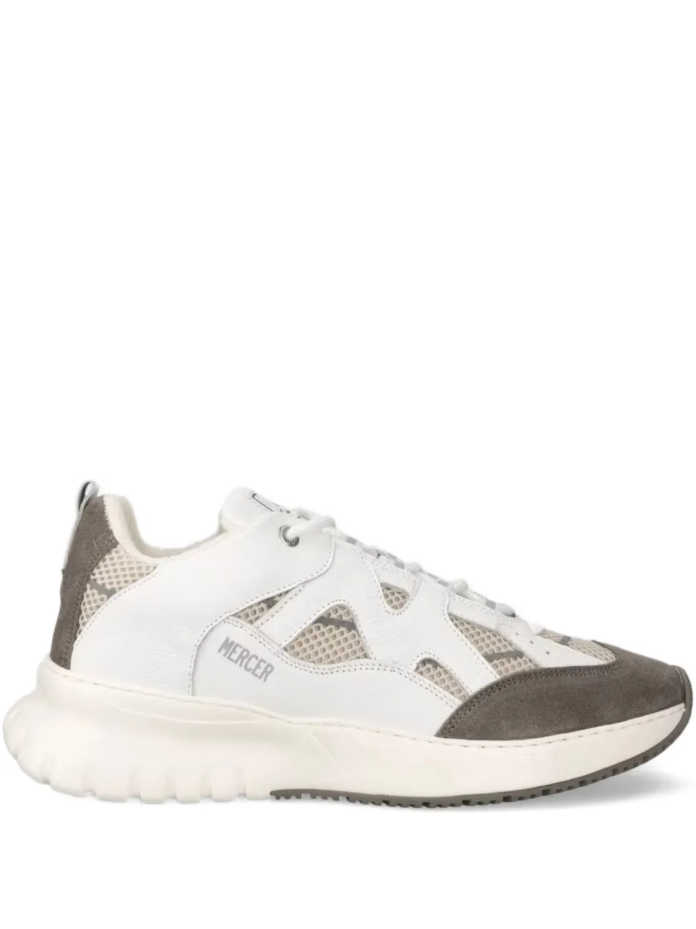 The Mercer Brand mesh panelled sneakers | White | Image 1