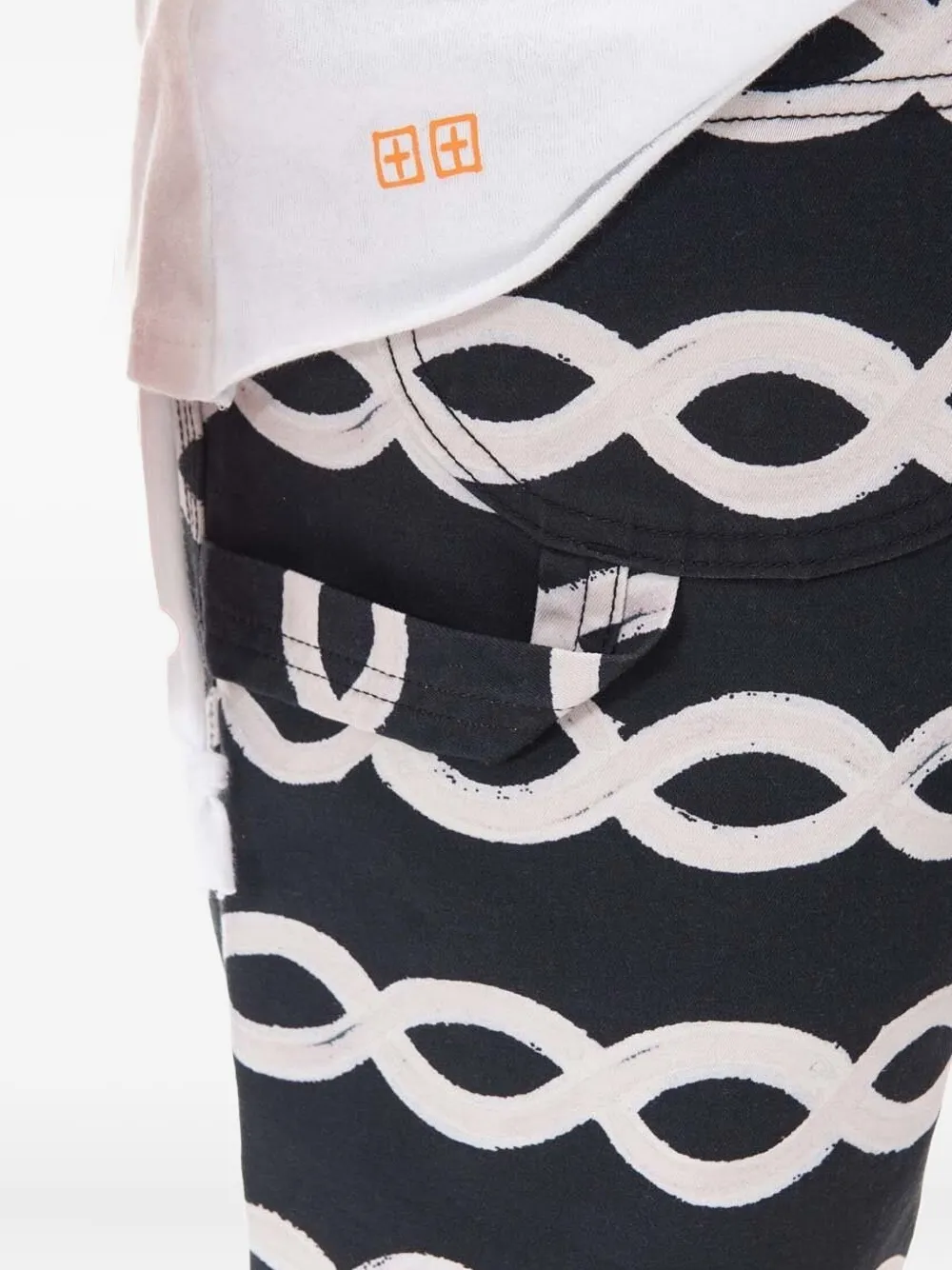 stan ray Shorts met ketting en print Zwart