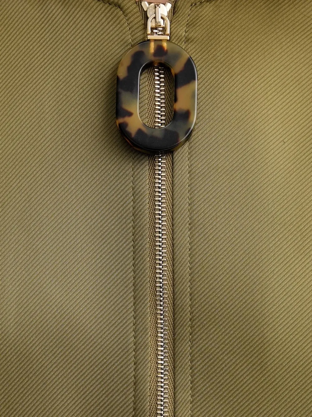 SIMONA CORSELLINI Bomberjack met rits Groen