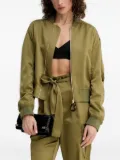 SIMONA CORSELLINI zip-fastening bomber jacket - Green
