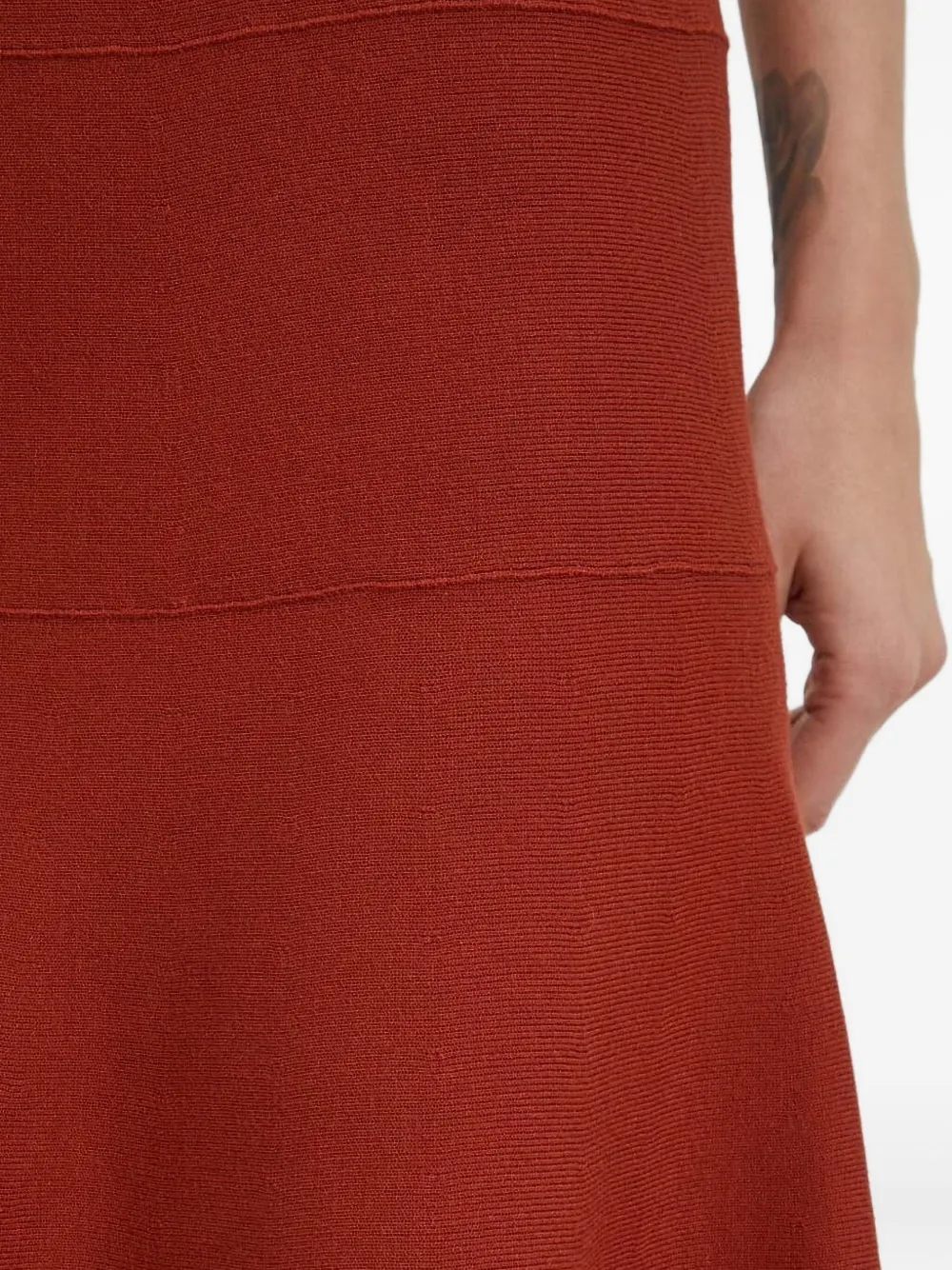 Tiger Of Sweden Edwige Ribbed Flared Skirt In Multi