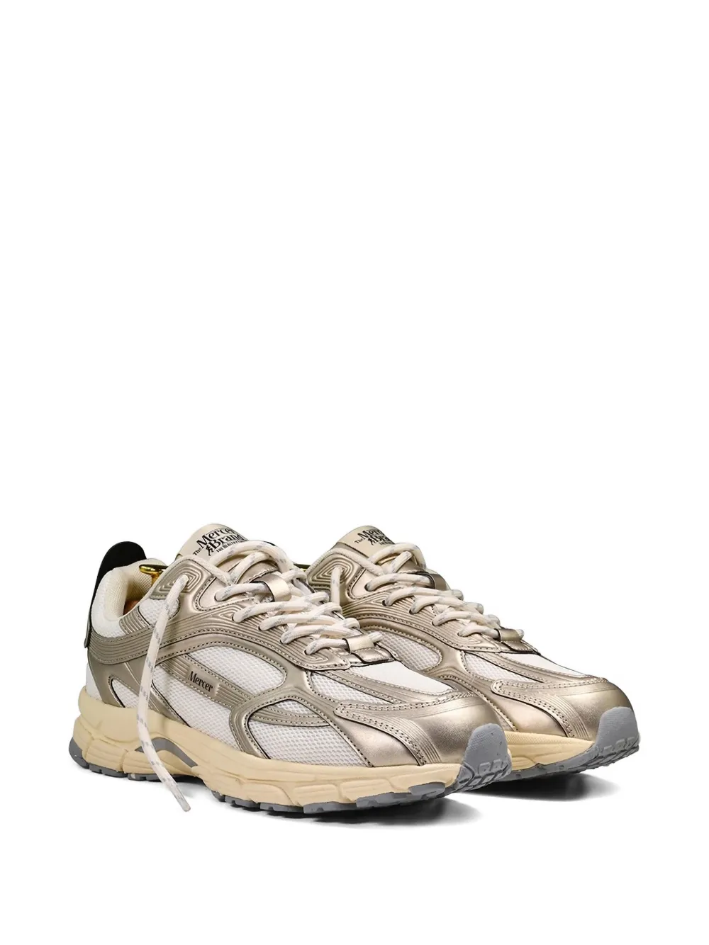 The Mercer Brand Metallic Panelled Sneakers