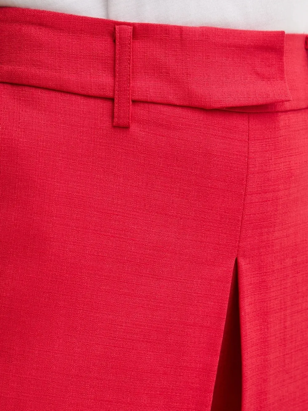 SIMONA CORSELLINI Shorts met paspelzak Rood
