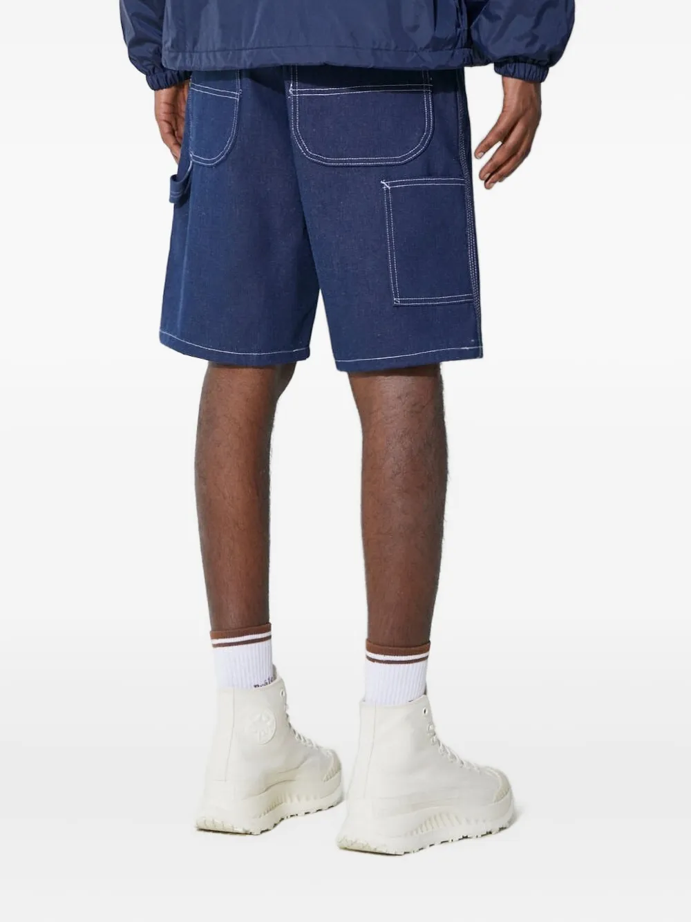 Stan ray logo-patch denim shorts - Blauw