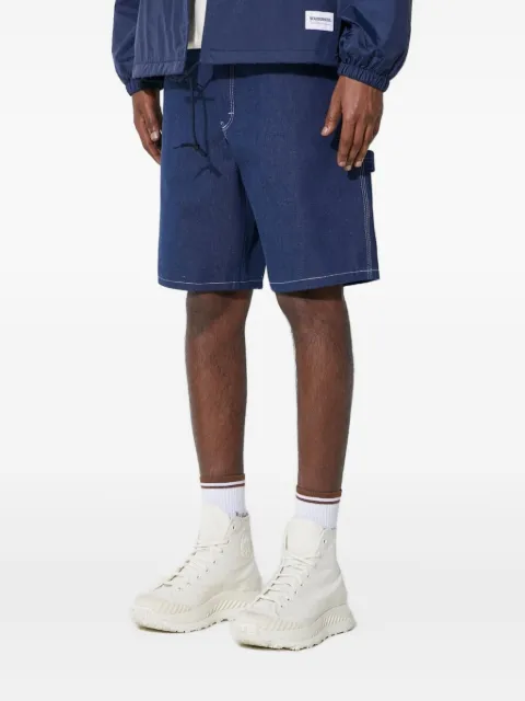 stan ray logo-patch denim shorts