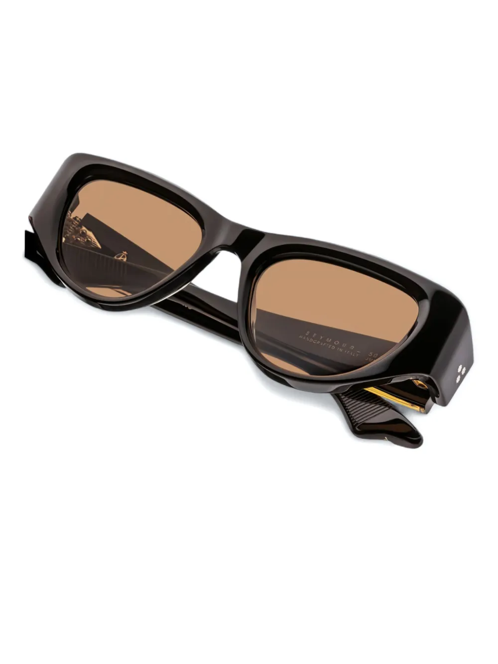 Jacques Marie Mage Seymour zonnebril met cat-eye montuur Bruin