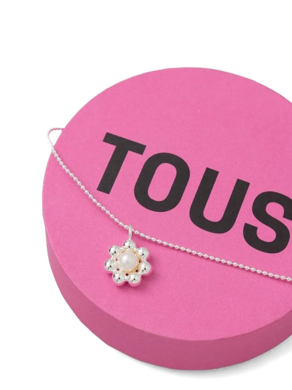 TOUS Halsketting verfraaid met bloemen - Zilver