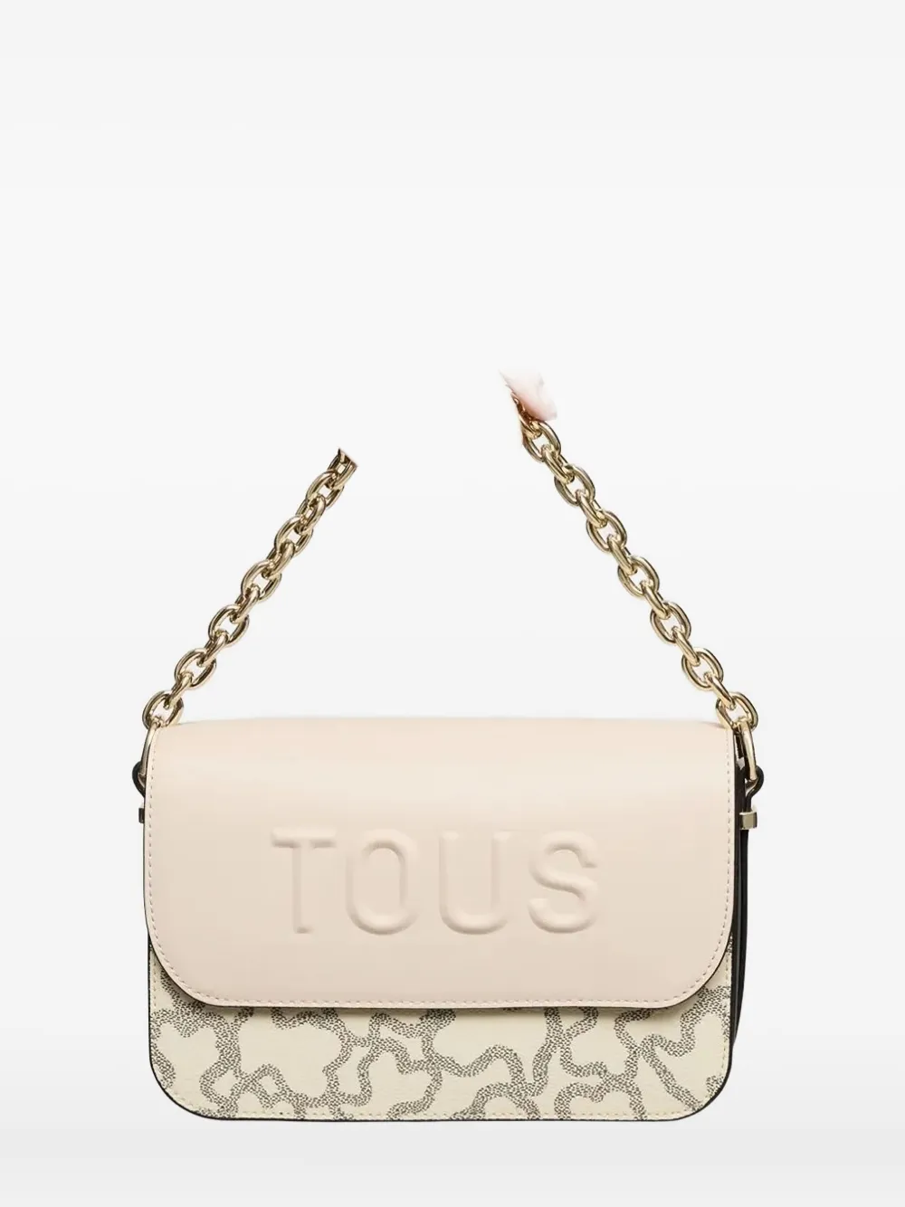 Tous Kaos Icon Embossed-logo Chain-strap Cross-body Bag In Neutral