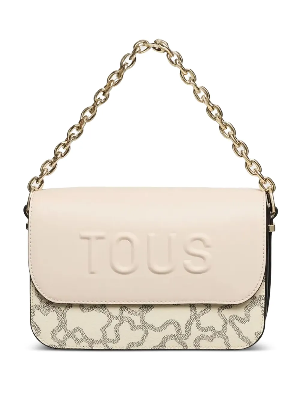 TOUS Kaos Icon embossed-logo chain-strap cross-body bag - ニュートラル TOUS Kaos Icon embossed-logo chain-strap cross-body bag - ニュートラル