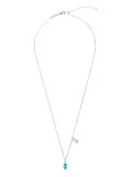 TOUS stone bear-charm necklace - Silver