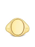 TOUS oval-shaped signet ring - GOLD