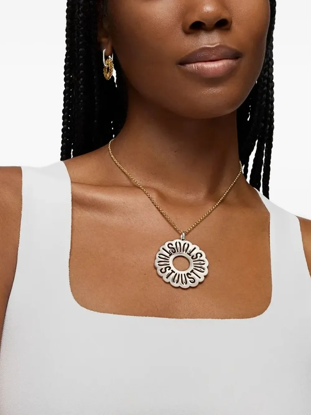 TOUS Miranda flower-shaped  pendant - Zilver