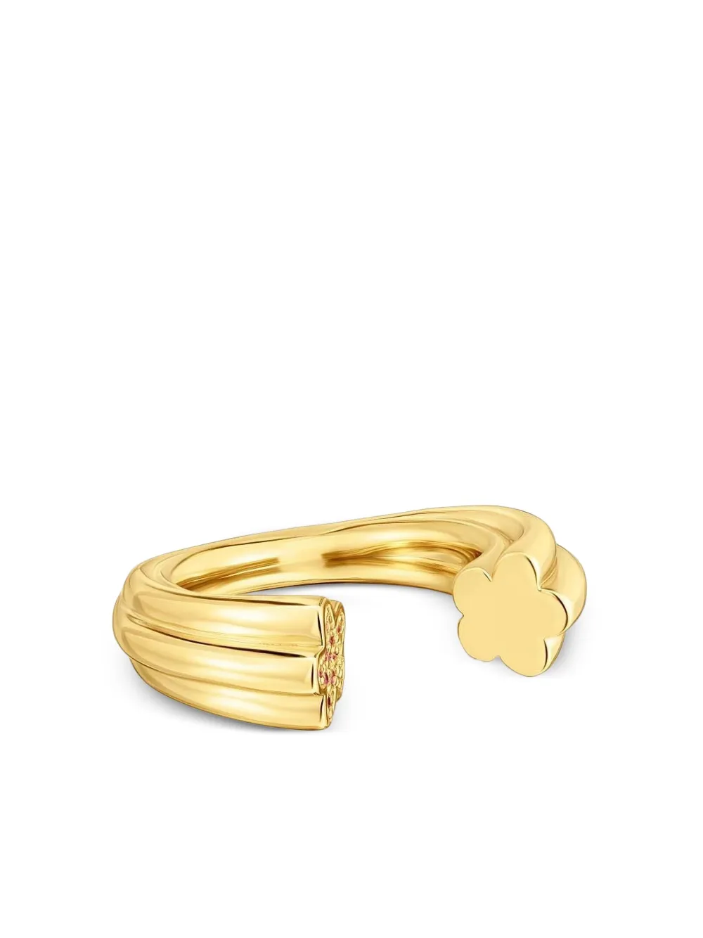 TOUS Gedraaide ring verfraaid met bloemen - Goud
