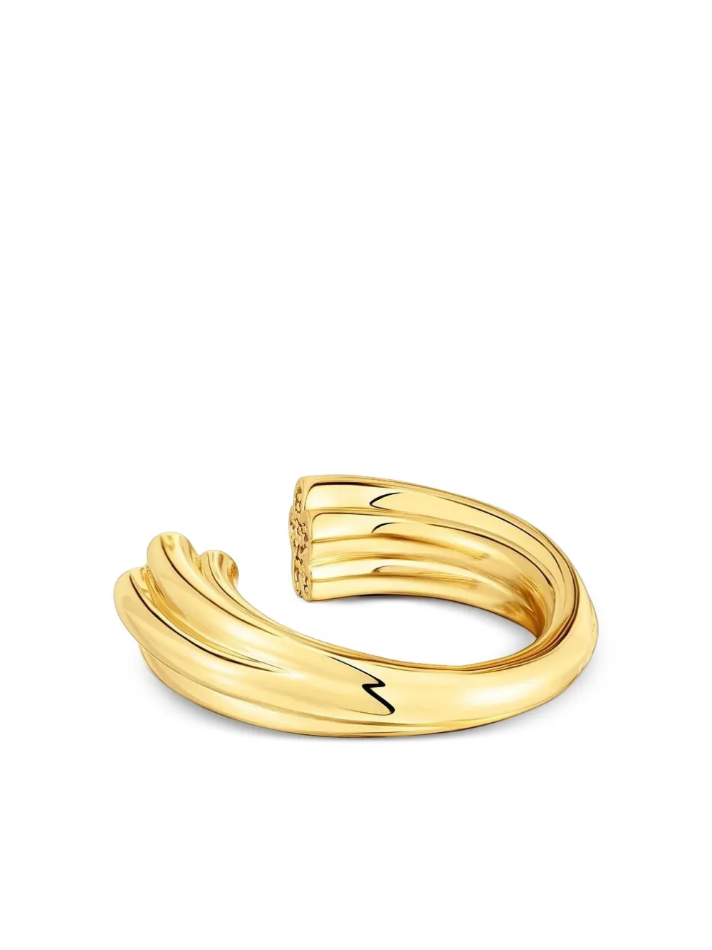 TOUS flower-embellished twisted ring | Gold | Image 1