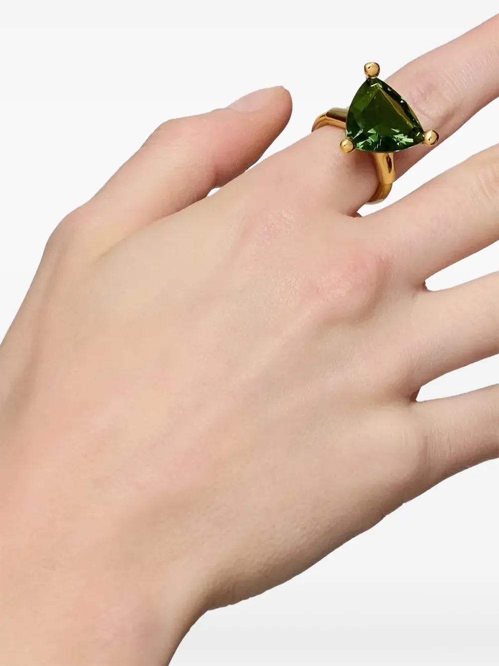 Tous Triangular-stone Ring In Green