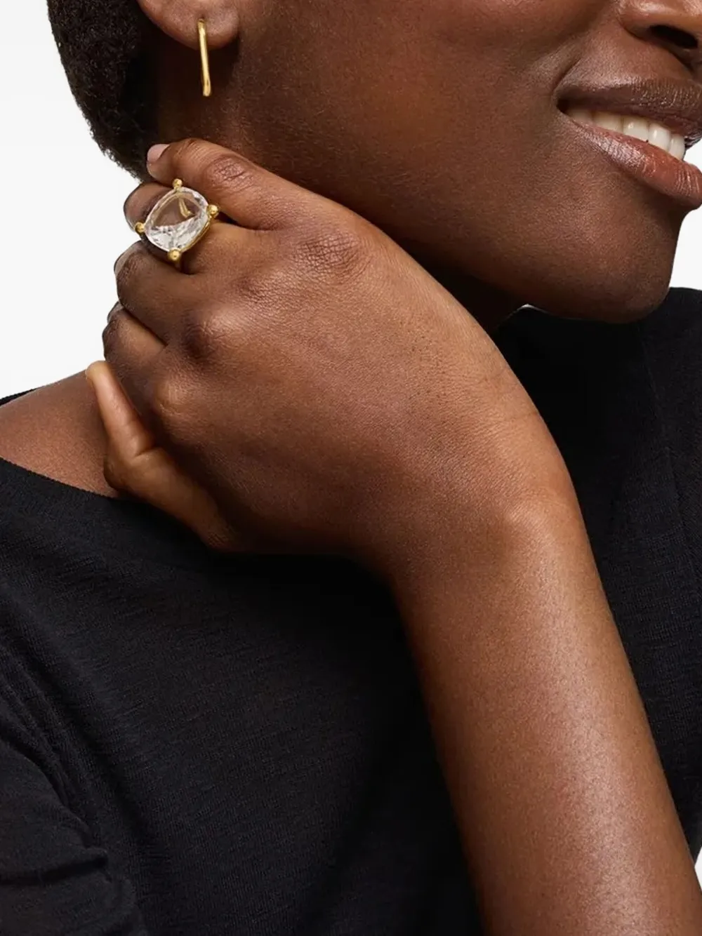 TOUS Ring verfraaid met kwarts - Goud