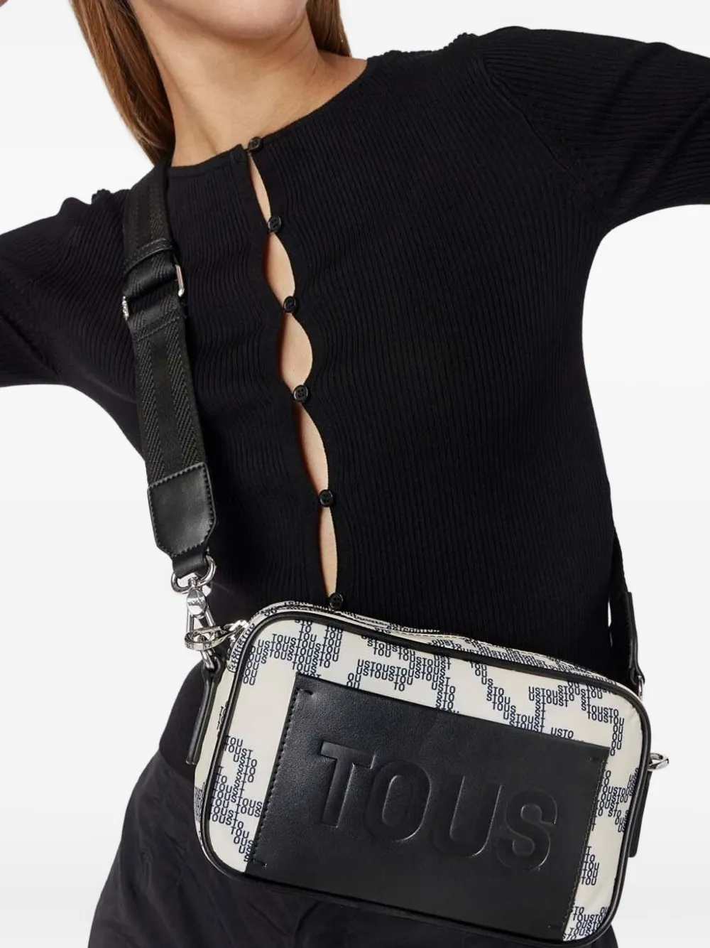 Tous Logo-print Cross-body Bag In Neutral