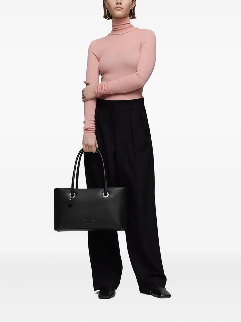TOUS Shopper met logo-reliëf - Zwart
