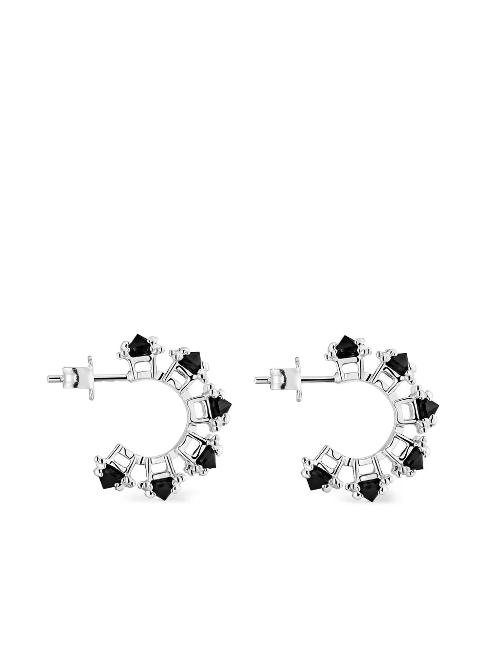 TOUS ビジュー フープピアス - シルバートーン TOUS ビジュー フープピアス - シルバートーン