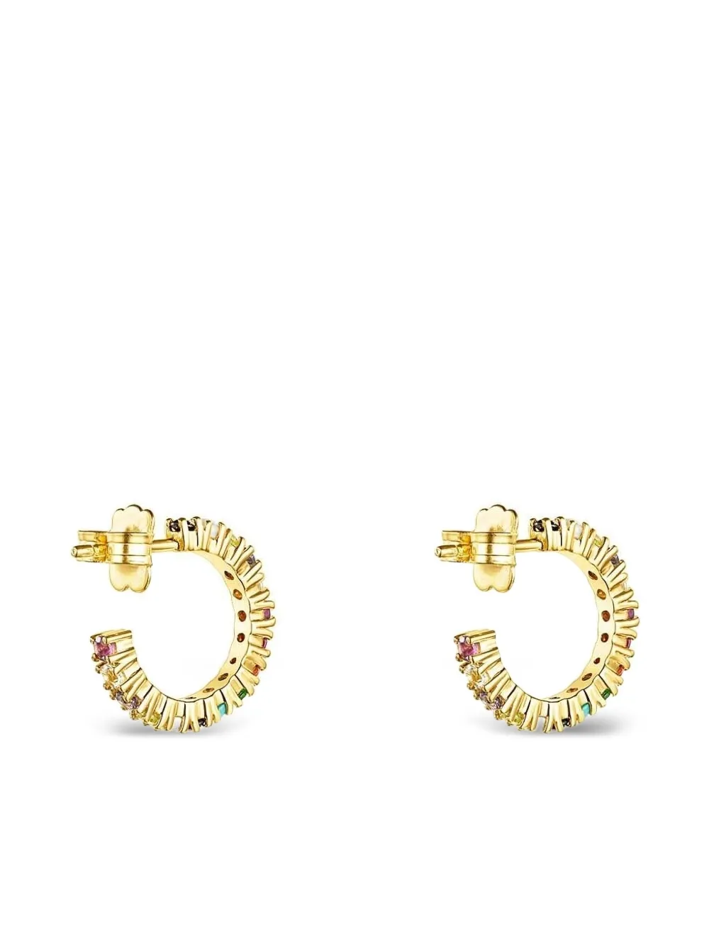 TOUS multi-gemstone hoop earrings - Geel