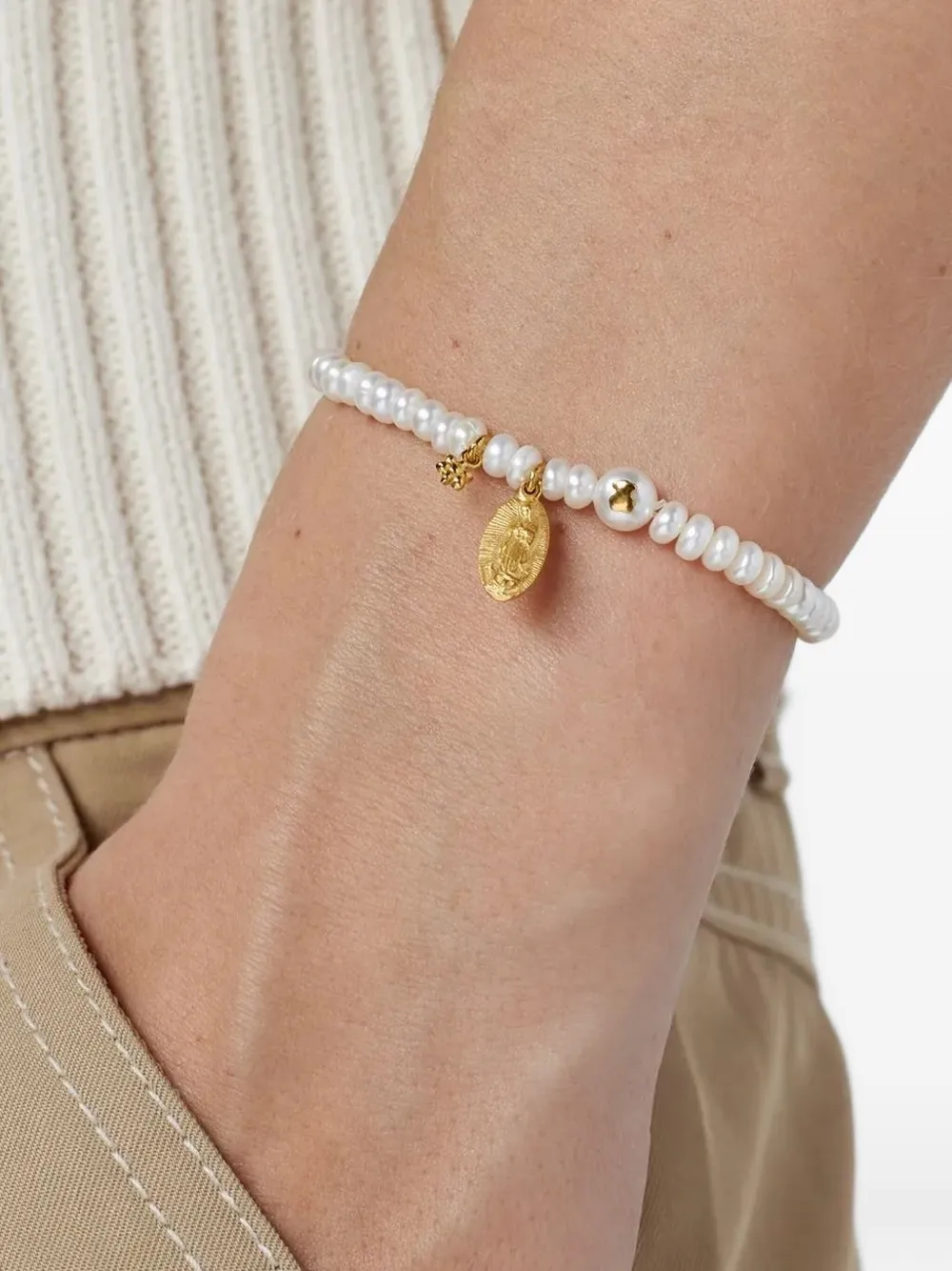 TOUS Vergulde armband met peervormige bedel - Goud