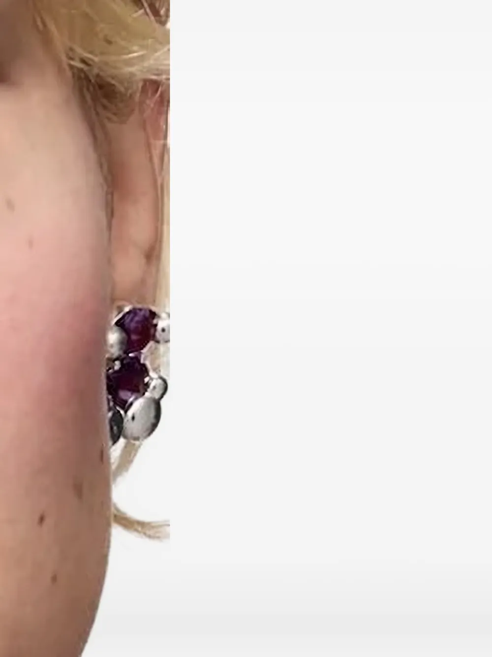 TOUS Bear LGG amethyst-sphere stud earrings - Grijs