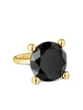 TOUS onyx-embellishment ring - Gold