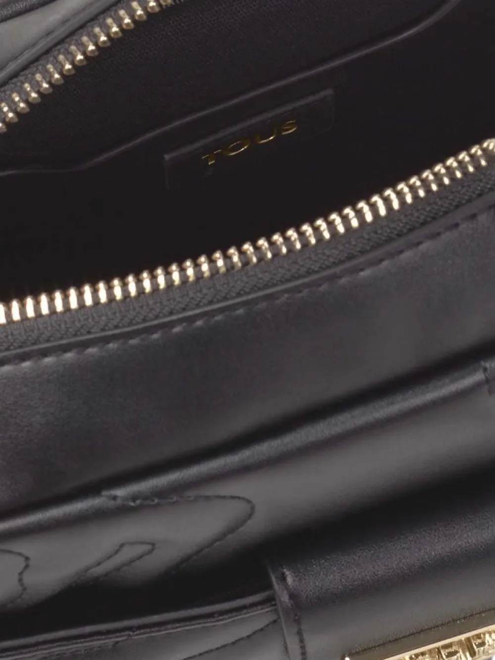 Tous Quilted Chain-strap Cross Body Bag In Black